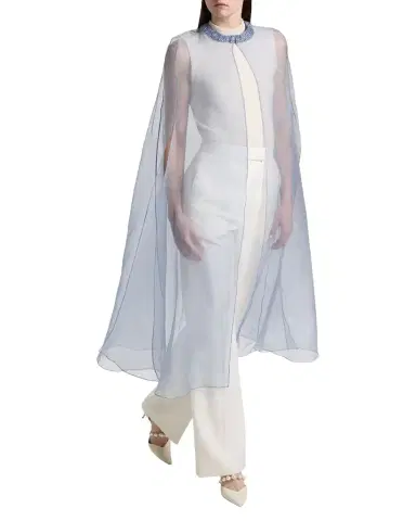 Carolyn Rowan Silk Organza Cape | Thumbnail 1 Carolyn Rowan Silk Organza Cape | Thumbnail 1