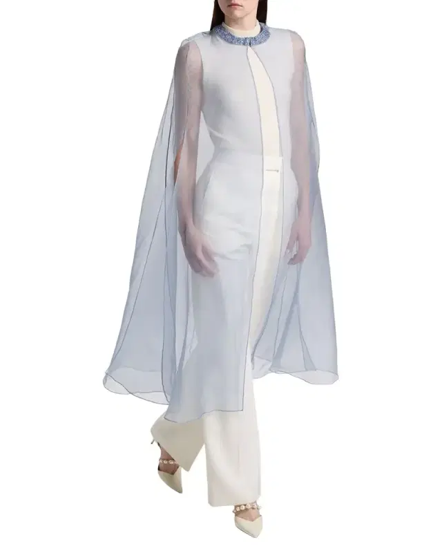 Carolyn Rowan Silk Organza Cape