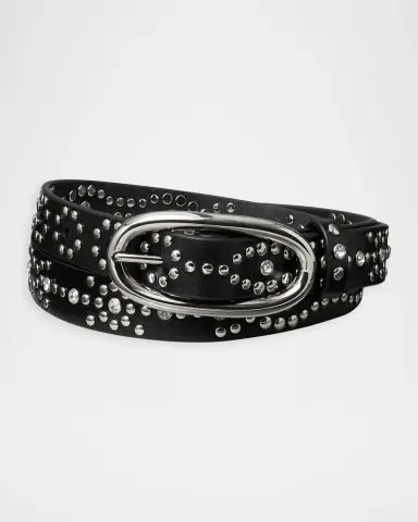 Tory Burch Pierced Studded Leather Belt | Thumbnail 3 Tory Burch Pierced Studded Leather Belt | Thumbnail 3