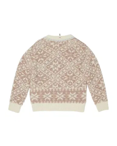 Moncler Grenoble Girl's Snowflake Intarsia Sweater, Size 8-14 | Thumbnail 1 Moncler Grenoble Girl's Snowflake Intarsia Sweater, Size 8-14 | Thumbnail 1