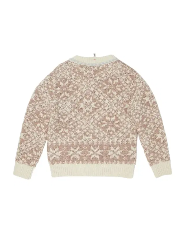 Girl's Snowflake Intarsia Sweater, Size 8-14