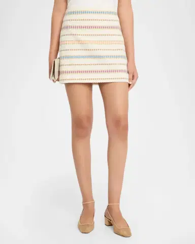 Veronica Beard Ohemia Stripe Mini Skirt | Thumbnail 3 Veronica Beard Ohemia Stripe Mini Skirt | Thumbnail 3