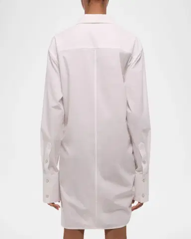 Helmut Lang Knotted Cotton Shirtdress | Thumbnail 2