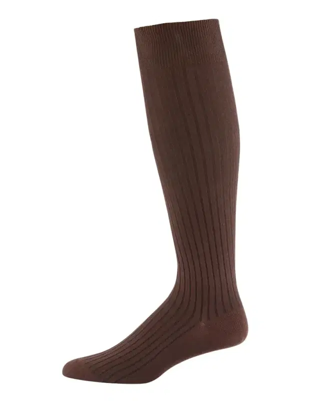 Neiman Marcus Core-Spun Socks, Over-the-Calf