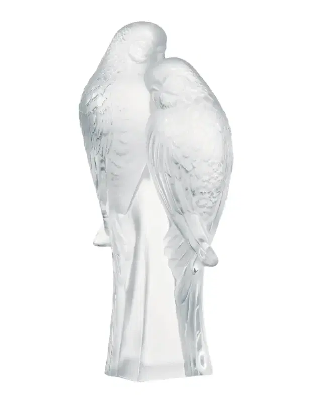 Lalique Two Parakeets Figure