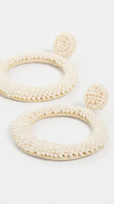 Deepa Gurnani Deepa by Roberta Hoop Earrings One Size | Thumbnail 4