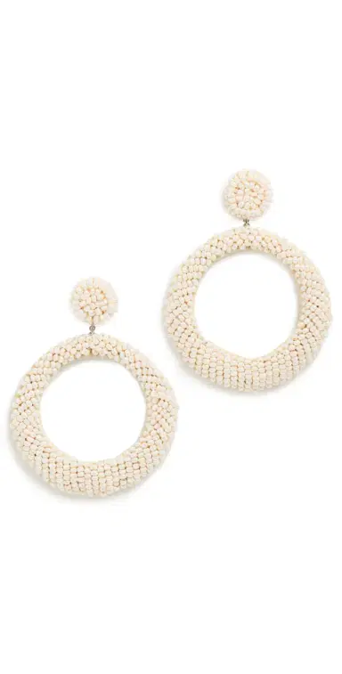 Deepa Gurnani Deepa by Roberta Hoop Earrings One Size | Thumbnail 1