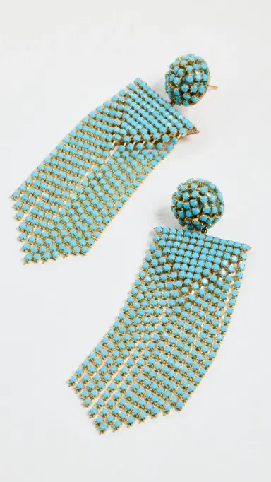 Deepa Gurnani Deepa By Fanning Earrings | Thumbnail 2 Deepa Gurnani Deepa By Fanning Earrings | Thumbnail 2