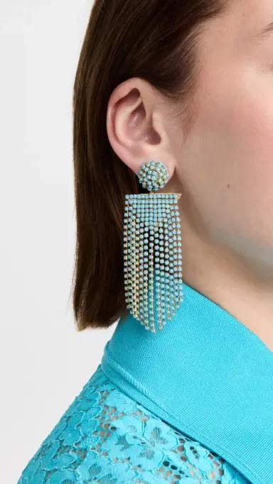 Deepa Gurnani Deepa By Fanning Earrings | Thumbnail 3 Deepa Gurnani Deepa By Fanning Earrings | Thumbnail 3
