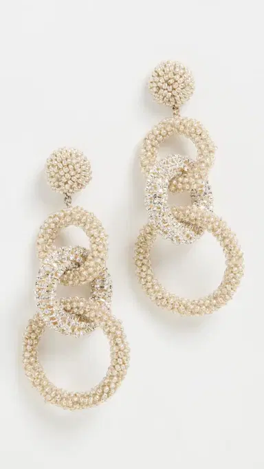 Deepa Gurnani Deepa by Sienna Earrings Silver One Size | Thumbnail 2