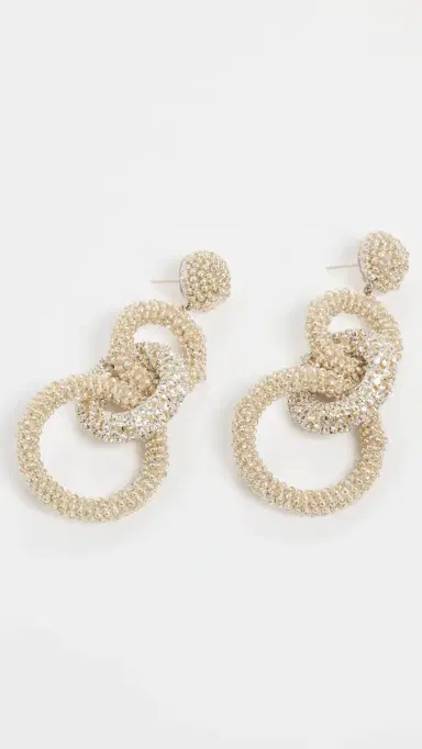 Deepa Gurnani Deepa by Sienna Earrings Silver One Size | Thumbnail 4