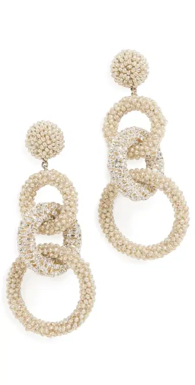 Deepa Gurnani Deepa by Sienna Earrings Silver One Size | Thumbnail 1