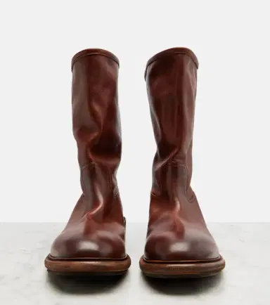 Prada Leather mid-calf boots | Thumbnail 2