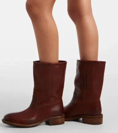Prada Leather mid-calf boots | Thumbnail 5