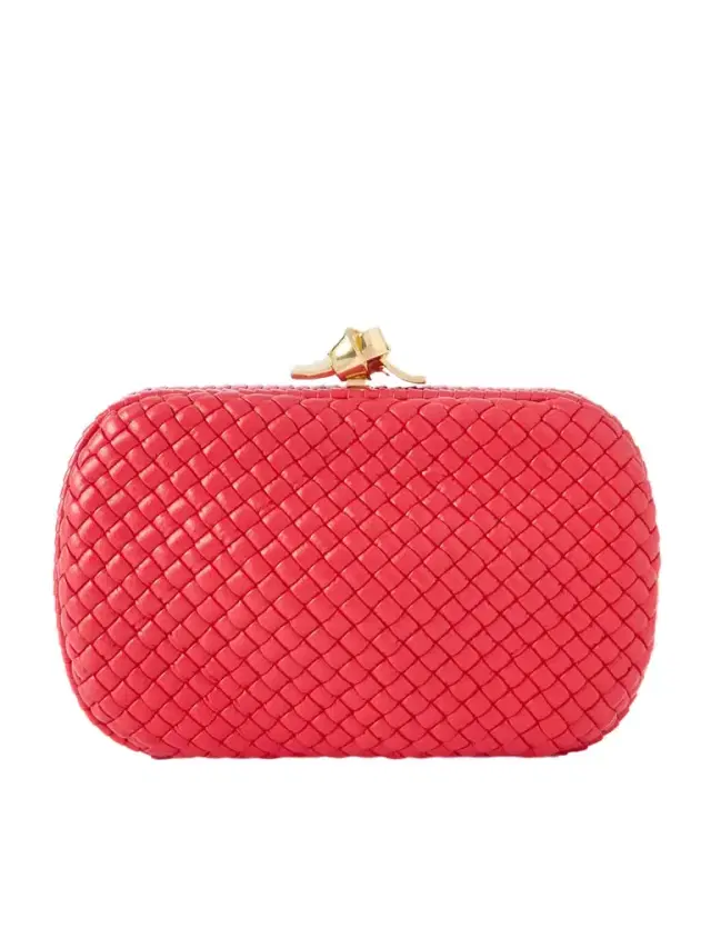 Knot Intrecciato Leather Clutch Knot Intrecciato Leather Clutch