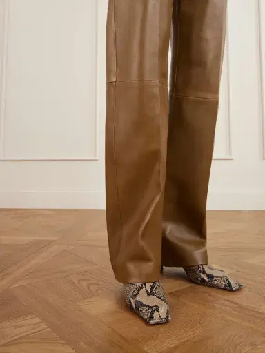 Khaite Mita Leather Straight-leg Pants | Thumbnail 4 Khaite Mita Leather Straight-leg Pants | Thumbnail 4