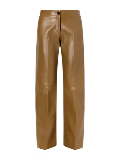 Khaite Mita Leather Straight-leg Pants | Thumbnail 1 Khaite Mita Leather Straight-leg Pants | Thumbnail 1
