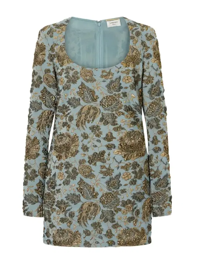 Jardin Brocade Mini Dress
