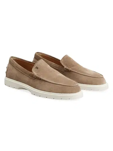 Tod's Men's Pantofola Ibrido Suede Loafers - Brown - Size 14.5 | Thumbnail 2