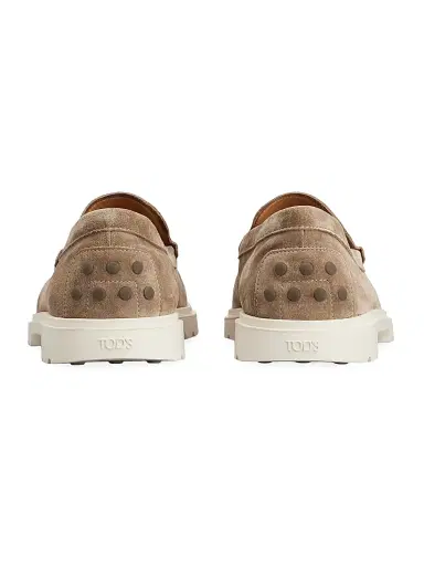 Tod's Men's Pantofola Ibrido Suede Loafers - Brown - Size 14.5 | Thumbnail 3