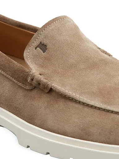 Tod's Men's Pantofola Ibrido Suede Loafers - Brown - Size 14.5 | Thumbnail 5