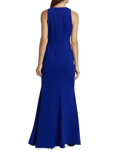 BADGLEY MISCHKA Women's Odessa Ruffle Floor-Length Gown - Ultra Violet - Size 2 | Thumbnail 5 BADGLEY MISCHKA Women's Odessa Ruffle Floor-Length Gown - Ultra Violet - Size 2 | Thumbnail 5