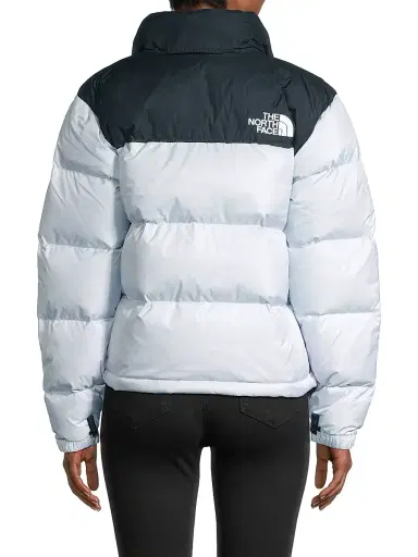 The North Face Women's Retro Nuptse Colorblocked Down Jacket - Dusty Periwinkle Black - Size Medium | Thumbnail 5 The North Face Women's Retro Nuptse Colorblocked Down Jacket - Dusty Periwinkle Black - Size Medium | Thumbnail 5