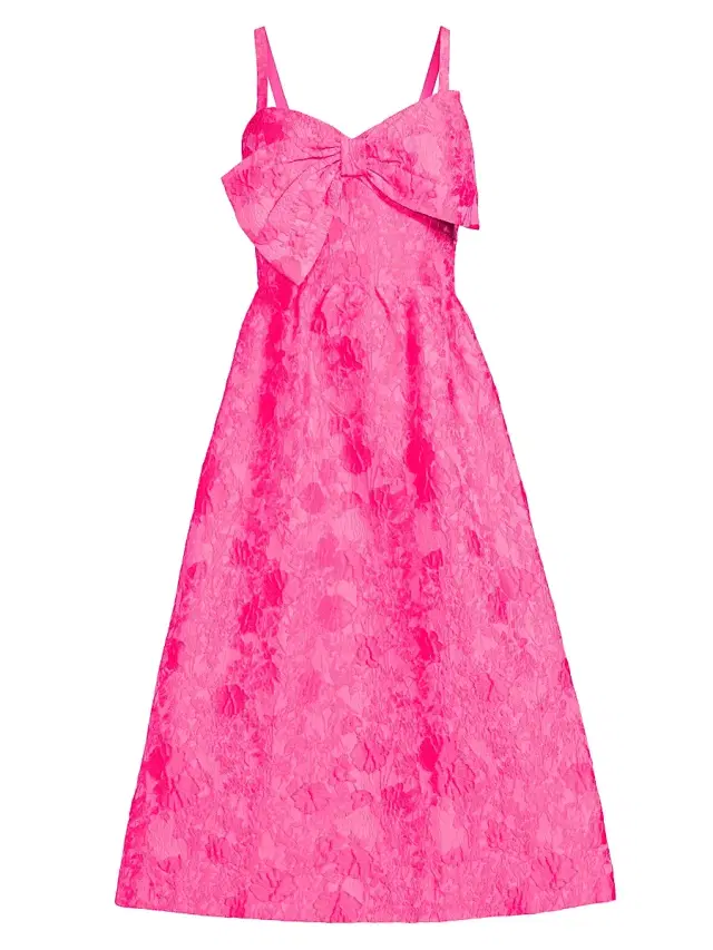 Women's Ellara Jacquard Midi-Dress - Passion Fruit
