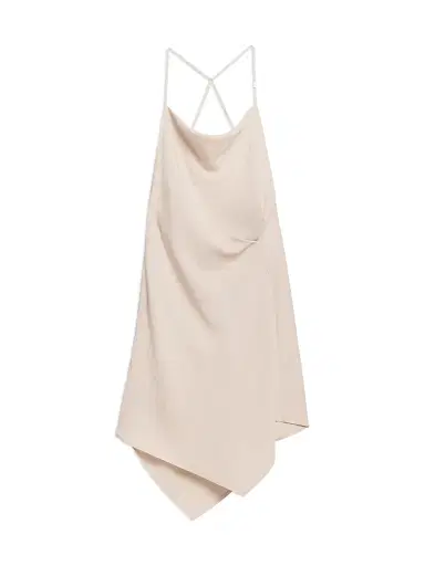 Helmut Lang Women's Knot Open Back Asymmetric Mini-Slipdress - | Thumbnail 1