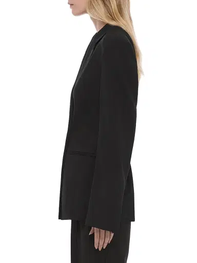 Helmut Lang Women's Wool Double-Breasted Blazer - Black - Size 12 | Thumbnail 4 Helmut Lang Women's Wool Double-Breasted Blazer - Black - Size 12 | Thumbnail 4