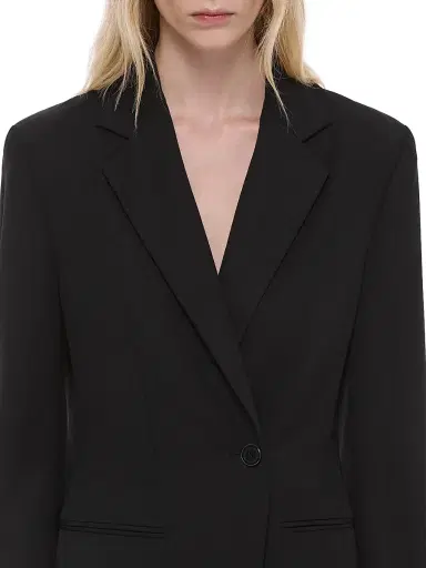 Helmut Lang Women's Wool Double-Breasted Blazer - Black - Size 12 | Thumbnail 6 Helmut Lang Women's Wool Double-Breasted Blazer - Black - Size 12 | Thumbnail 6