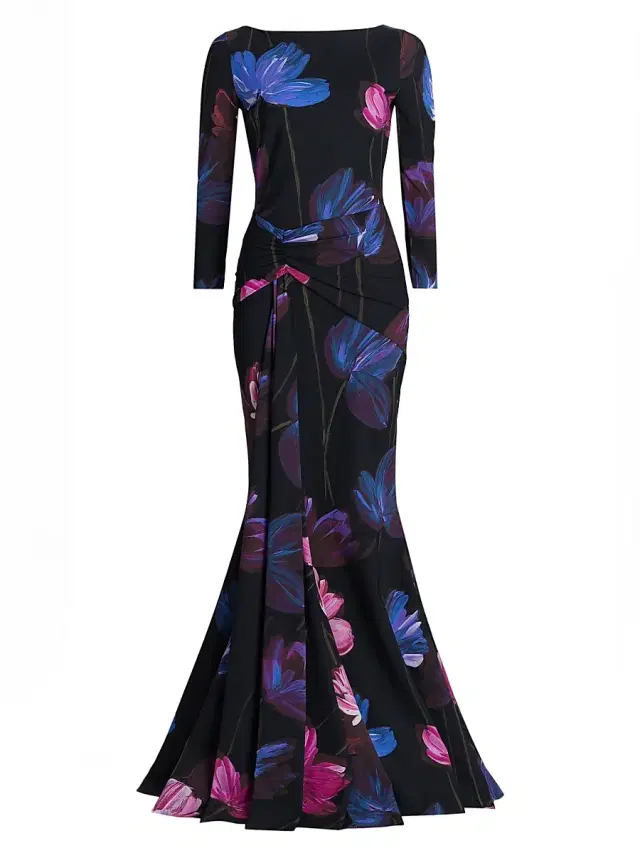 Chiara Boni La Petite Robe Women's Floral Mermaid Gown - Donna Pink