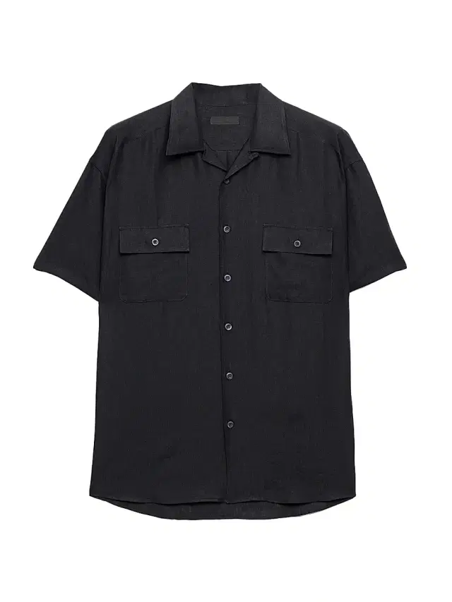 Prada Men's Linen Shirt - Black
