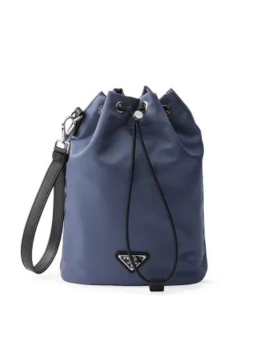 Prada Men's Re-Nylon and Saffiano Leather Pouch | Thumbnail 1 Prada Men's Re-Nylon and Saffiano Leather Pouch | Thumbnail 1
