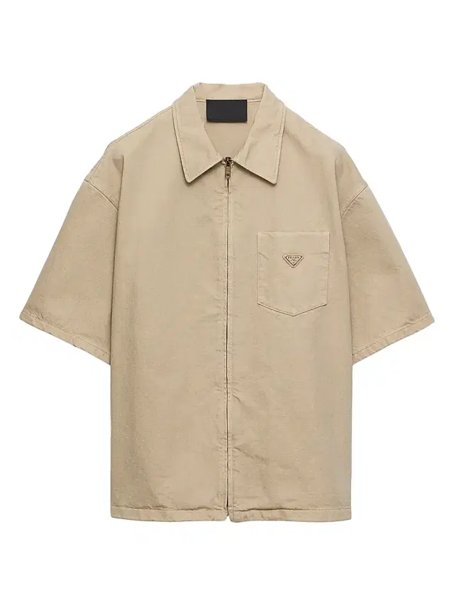 Men's Old Denim Shirt - Beige Khaki