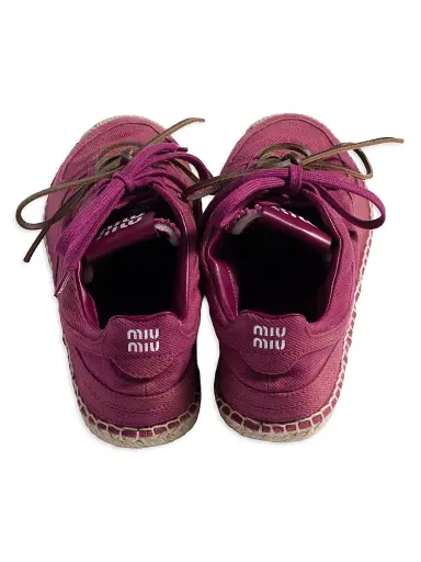 Miu Miu Women's Gymnasium Gabardine Sneakers | Thumbnail 2