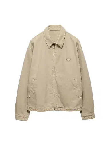 Prada Men's Old Denim Blouson Jacket - Beige Khaki - Size 48 | Thumbnail 1