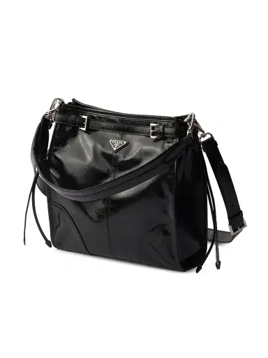 Prada Men's Bonnie Leather Shoulder Bag | Thumbnail 4