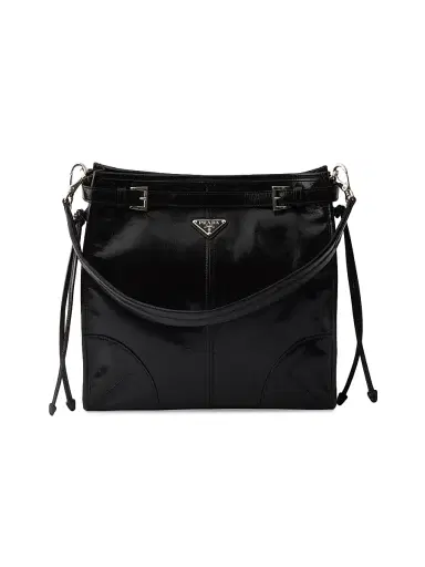 Prada Men's Bonnie Leather Shoulder Bag | Thumbnail 1