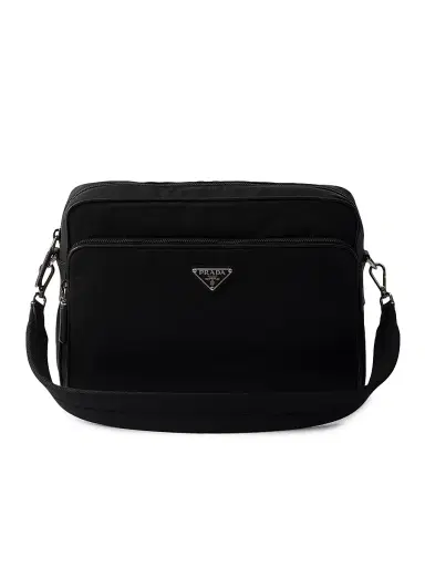 Prada Men's Re-Nylon and Saffiano Leather Shoulder Bag - Black | Thumbnail 1