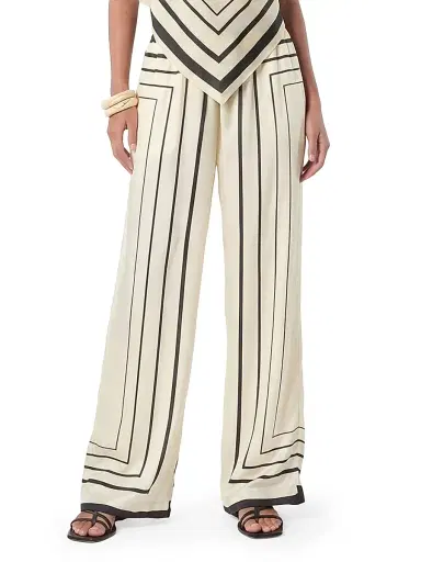 NICHOLAS Women's Sandra Wide-Leg Pants - Black Scarf | Thumbnail 3 NICHOLAS Women's Sandra Wide-Leg Pants - Black Scarf | Thumbnail 3