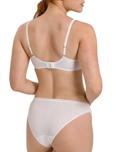 Hanro Women's Cotton Sensation T-Shirt Bra - White - Size 32B | Thumbnail 4