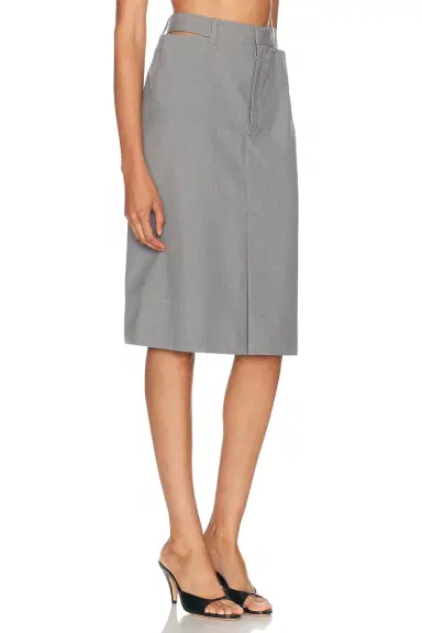 Jil Sander High Waisted Midi Skirt | Thumbnail 2