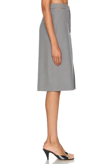 Jil Sander High Waisted Midi Skirt | Thumbnail 3