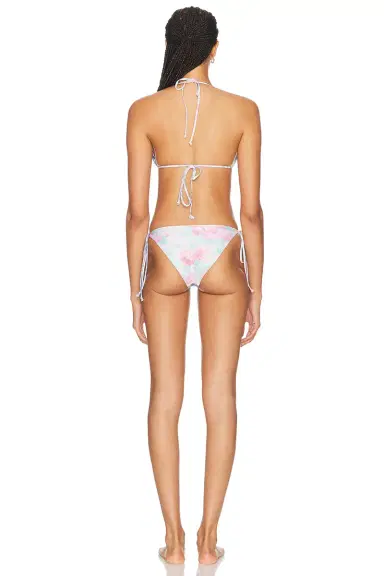 Acne Studios Eini Flower Plaid Bikini Set | Thumbnail 4