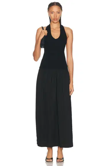 ENZA COSTA Cotton Halter Dress | Thumbnail 1 ENZA COSTA Cotton Halter Dress | Thumbnail 1