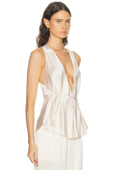 EAVES Anelie Silk Top | Thumbnail 2