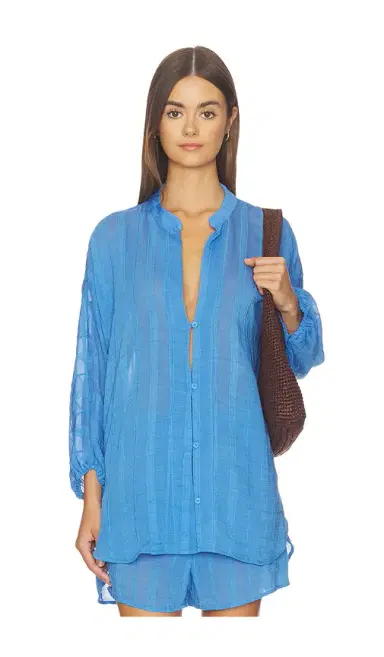 Vix Swimwear Yana Long Sleeve Blouse | Thumbnail 1