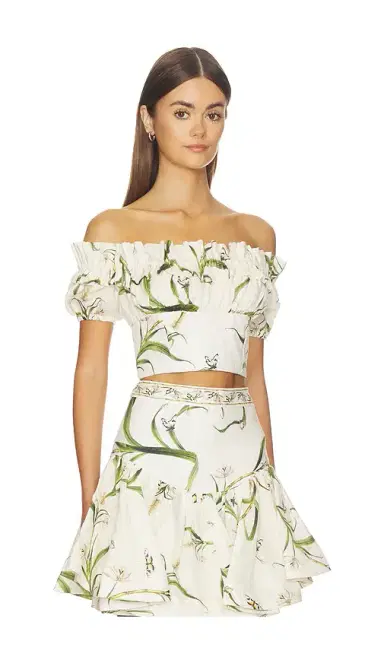 Agua by Agua Bendita Pimienta Cropped Top | Thumbnail 2 Agua by Agua Bendita Pimienta Cropped Top | Thumbnail 2