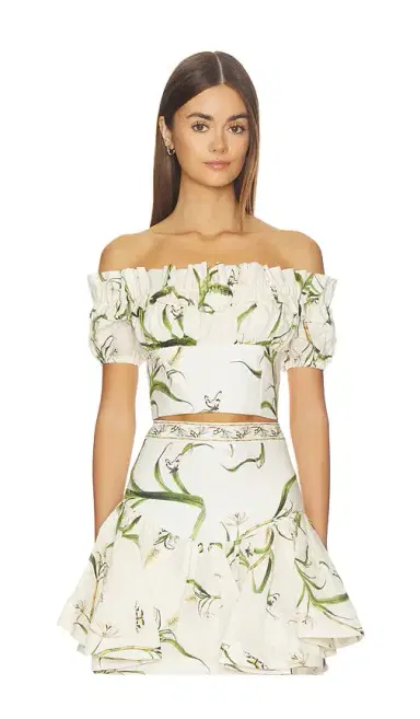 Agua by Agua Bendita Pimienta Cropped Top | Thumbnail 1 Agua by Agua Bendita Pimienta Cropped Top | Thumbnail 1